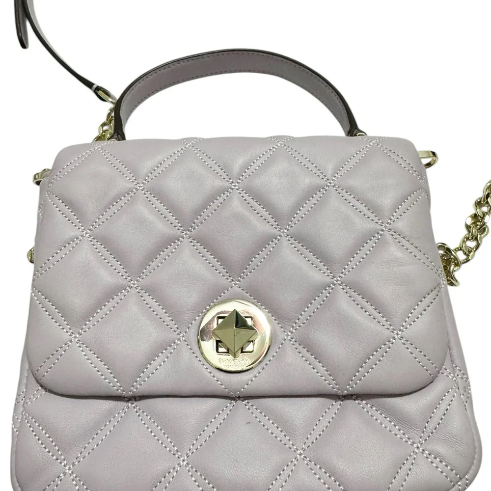 Kate Spade Natalia Quilted Square Bag Lavender